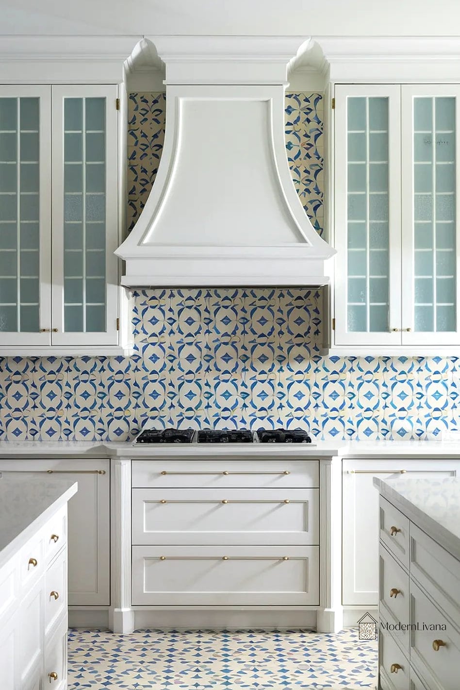 Neutral Patterned Cement-Look Tile