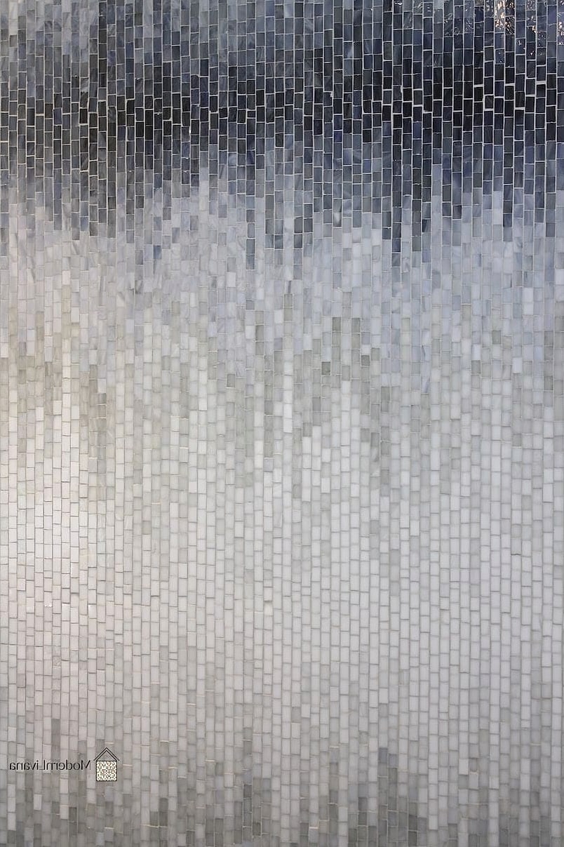 27 Silver Tile Ideas Trending on Pinterest This Year 19 Ombre Silver Mosaic