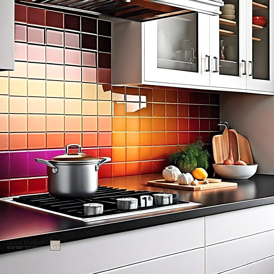 Ombre Tile Wall
