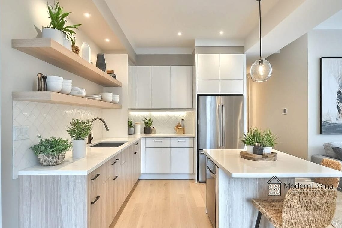 Open Floating Shelves