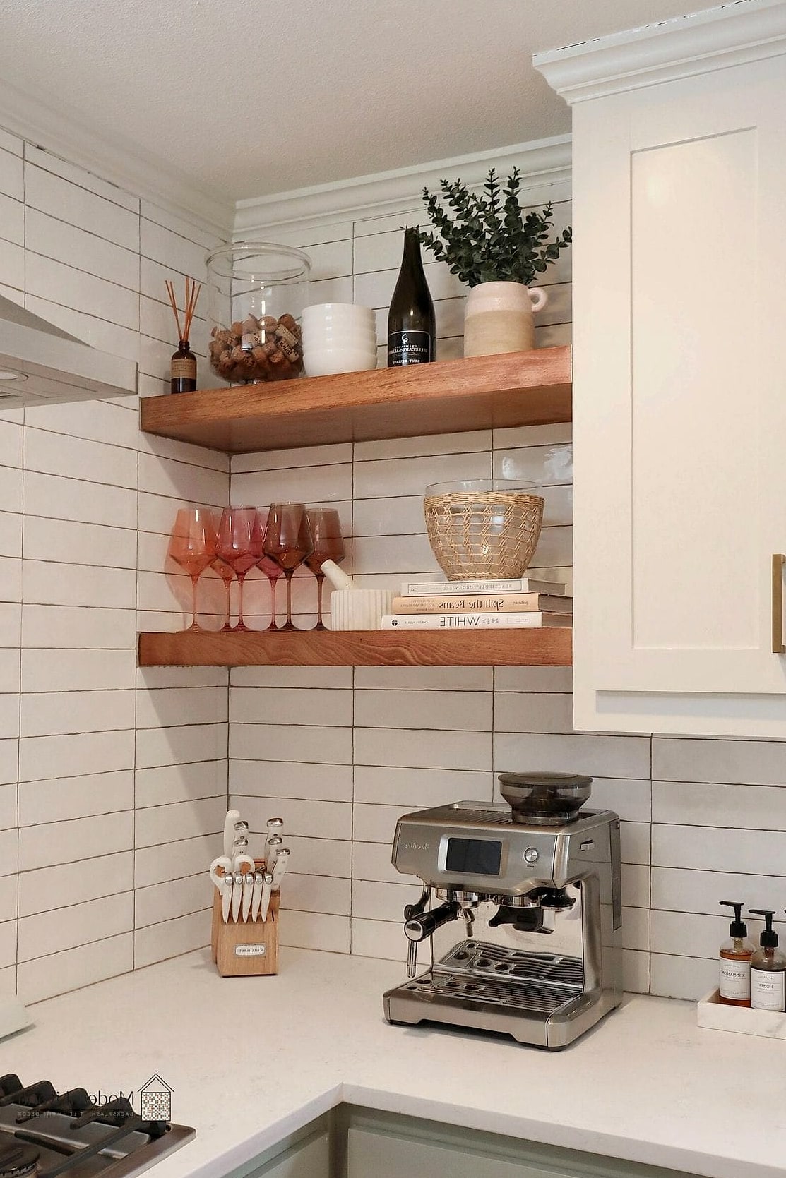 Open Shelving with Styled Displays