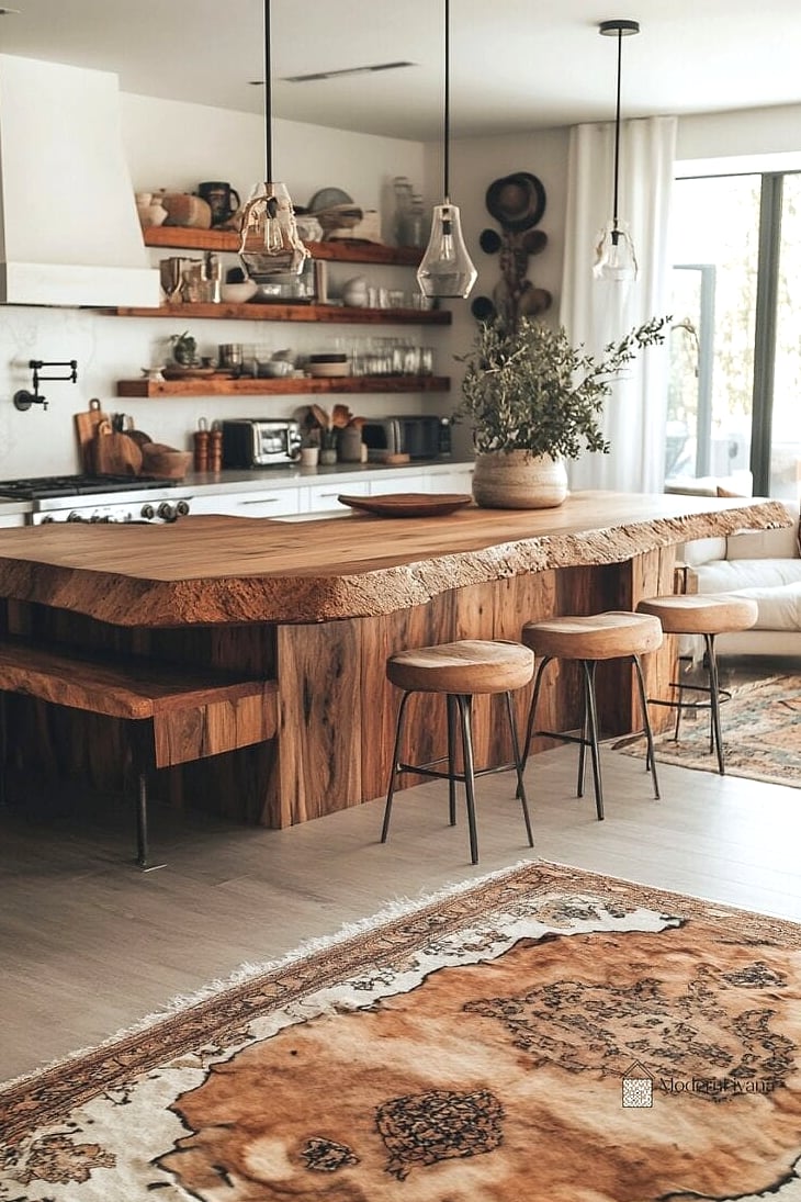 Open Wood Shelving
