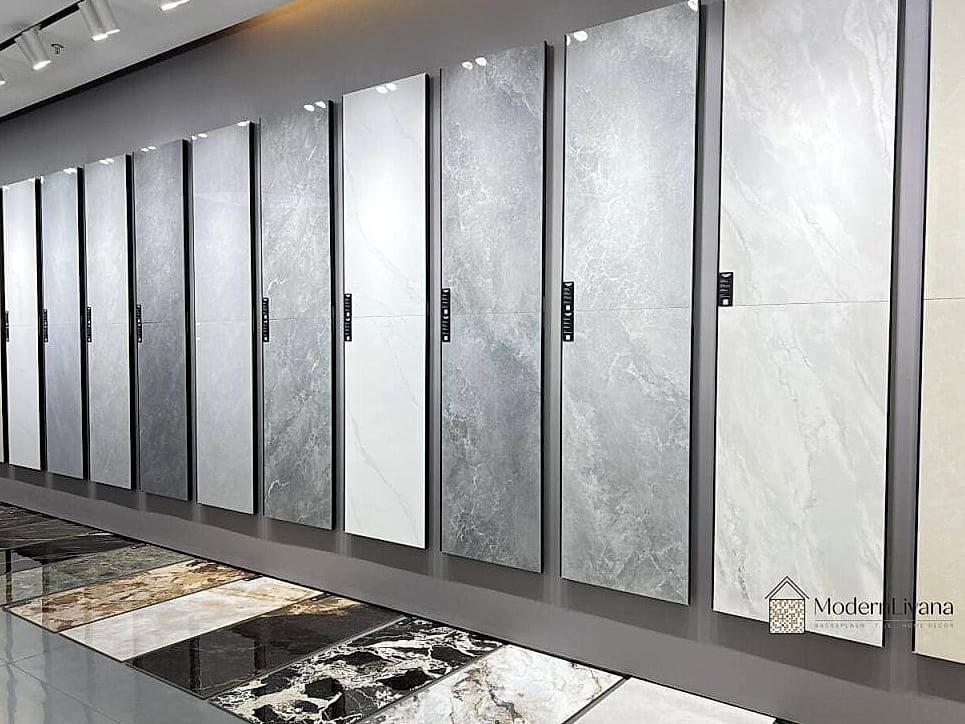 Oversized Glazed Porcelain Tile Walls