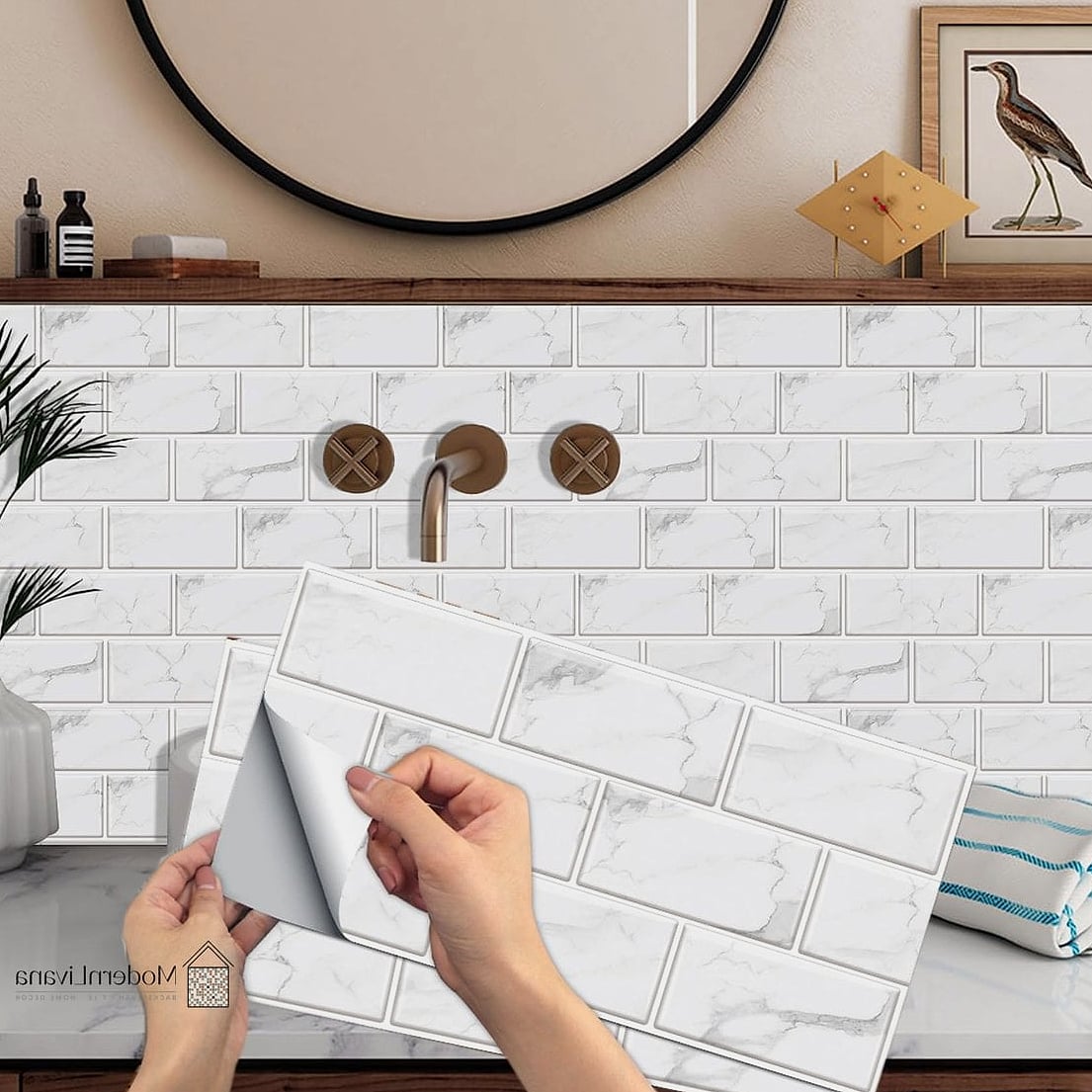 Peel-and-Stick Vertical Tile for Renters