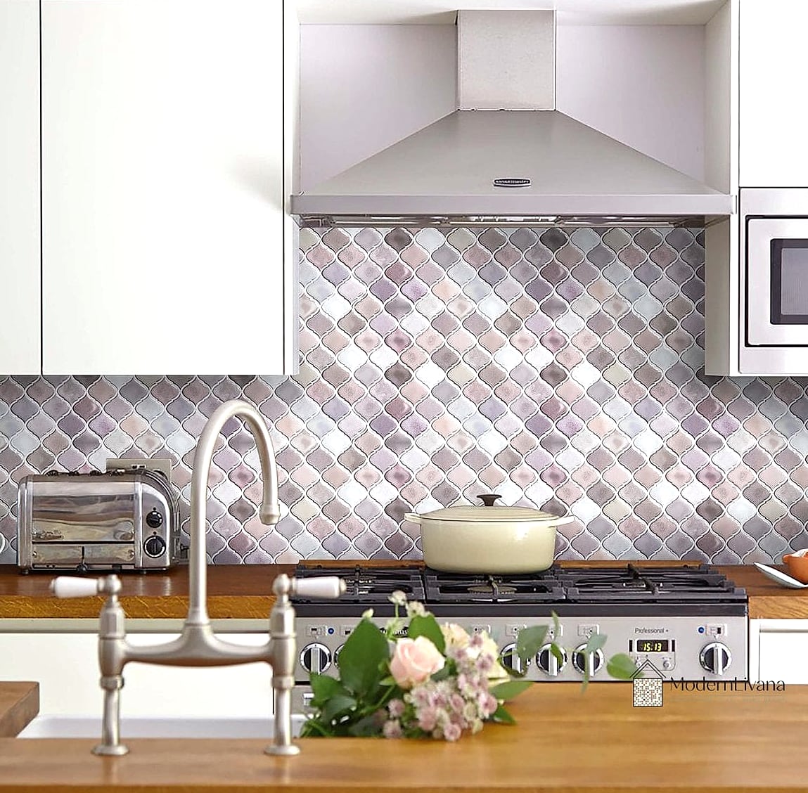29 Kitchen Backsplash Ideas From Homes We Absolutely Love 24 Peel-and-Stick Tile for Renters