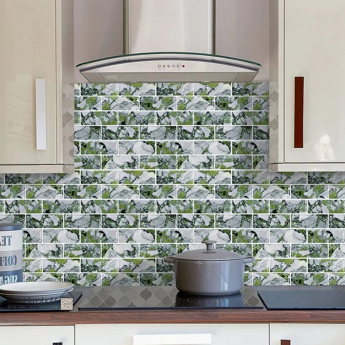 Peel-and-Stick Backsplash for Easy Updates