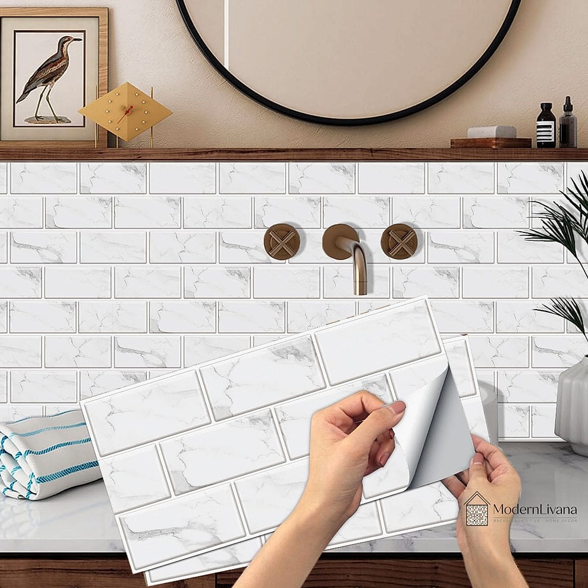 Peel-and-Stick Vertical Tile for Renters