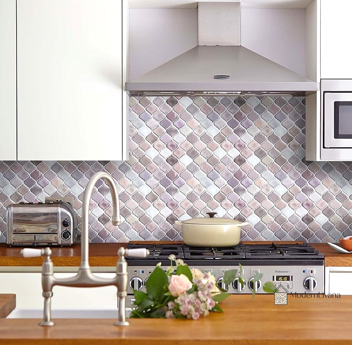 20 Kitchen Backsplash Ideas That Will Transform Your Space 12 Peel-and-Stick Backsplash for Renters
