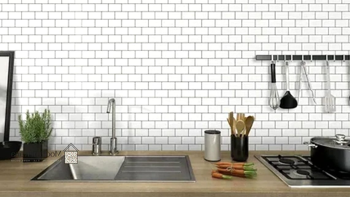 20 White Backsplash Ideas That Will Transform Your Space 15 Peel-and-Stick White Backsplash for Renters