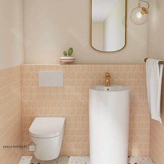 Pink Kit Kat Powder Room