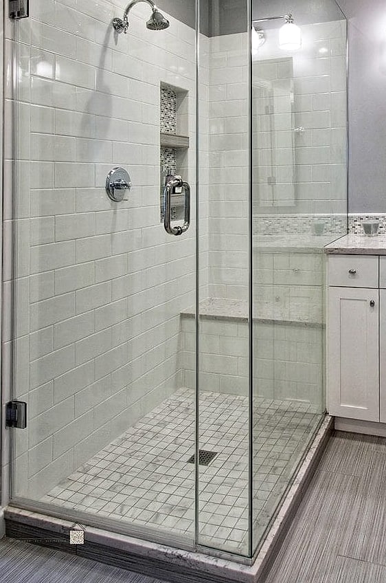 Porcelain Tile Shower Surround