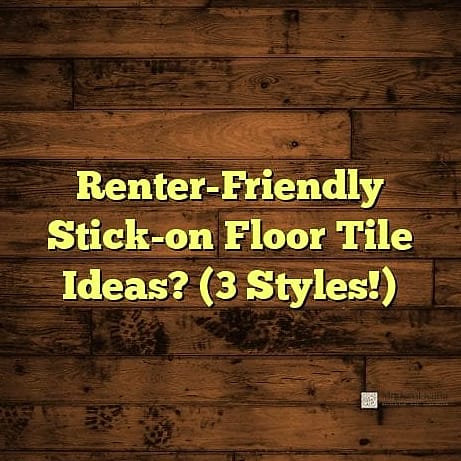 Renter-Friendly Peel-and-Stick Glazed Tile Look