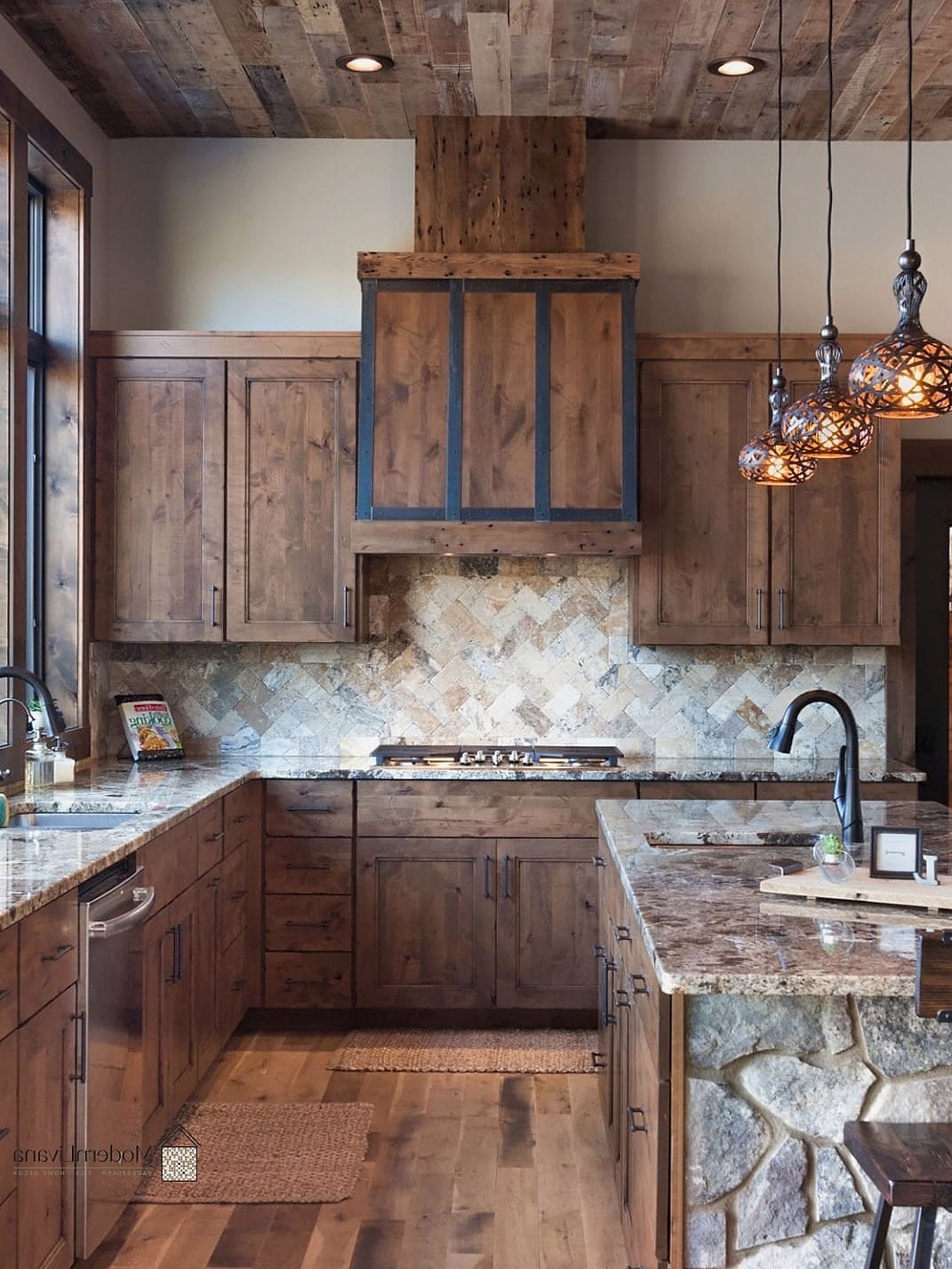 29 Kitchen Backsplash Ideas From Homes We Absolutely Love 27 Rustic Wood-Look Porcelain Tile