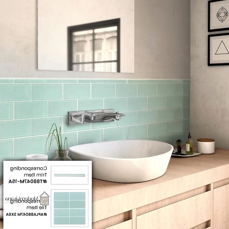 25 Modern Glass Tile Ideas That Look Expensive But Aren't 12 Seafoam Green Glass Tile