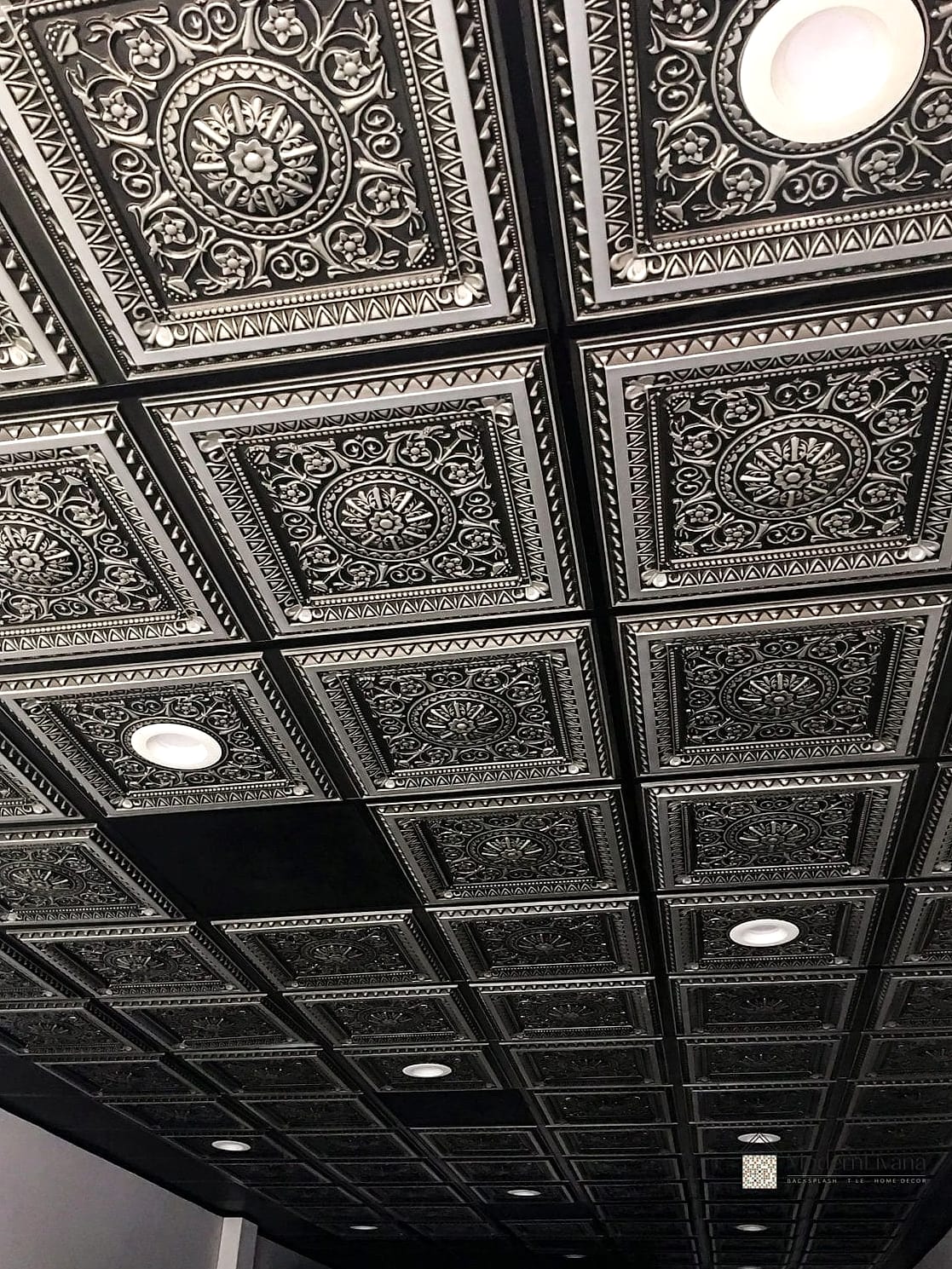 27 Silver Tile Ideas Trending on Pinterest This Year 27 Silver Ceiling Feature