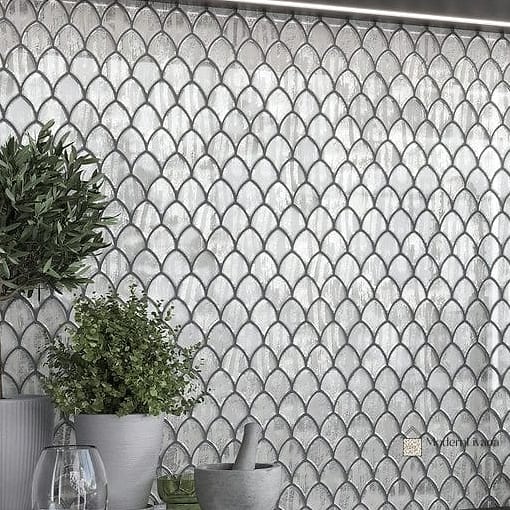 27 Silver Tile Ideas Trending on Pinterest This Year 13 Silver Fish Scale Tile