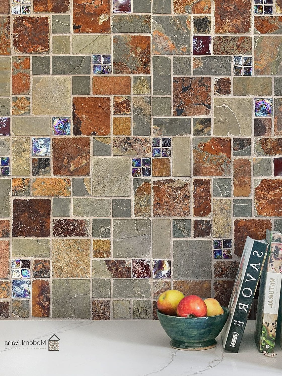 Slate Mosaic Bathroom Border