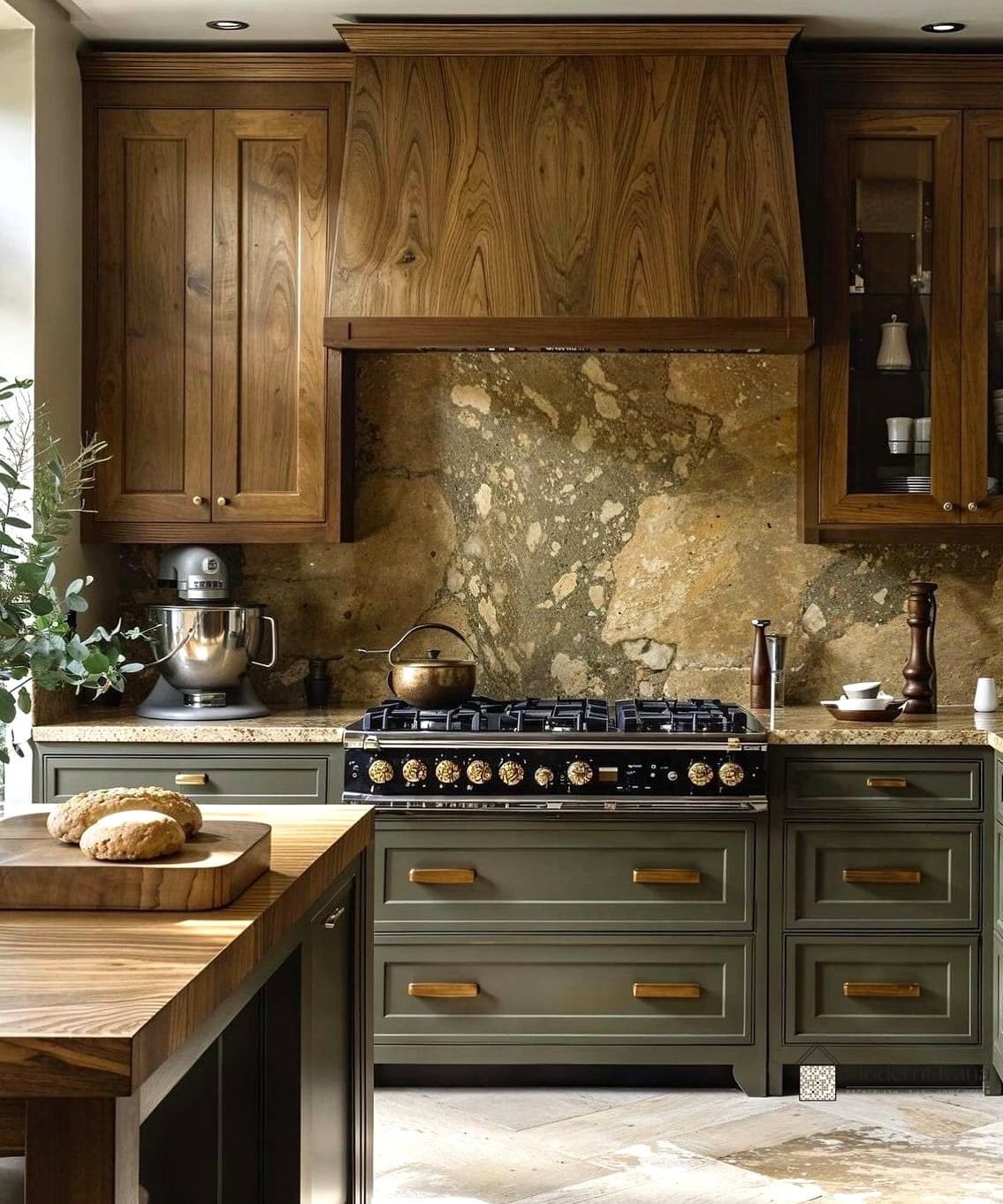 Soft Green Marble Mosaic