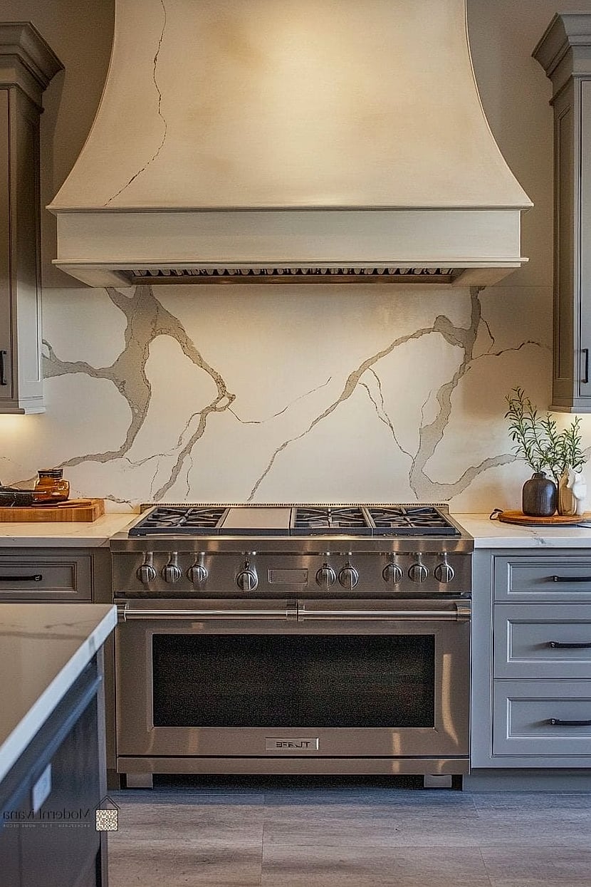 20 Kitchen Backsplash Ideas That Will Transform Your Space 7 Soft Neutral Porcelain Tile