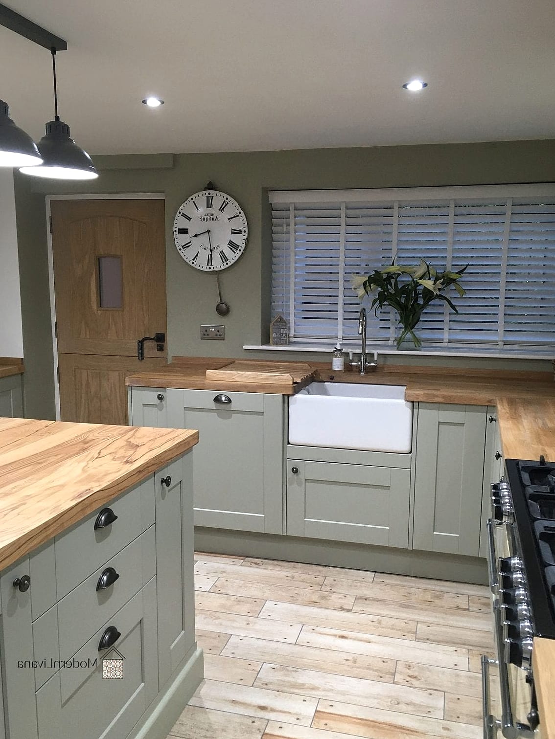 Soft Sage Green Cabinets