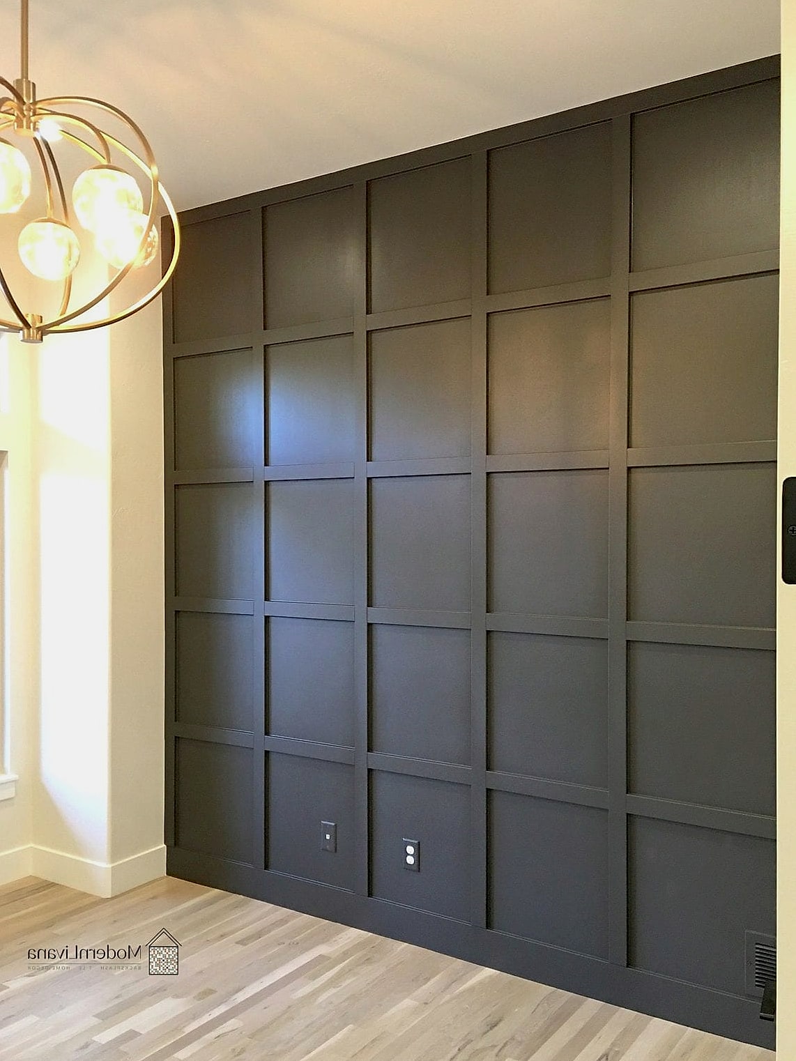 Square Tile with Wood Accents