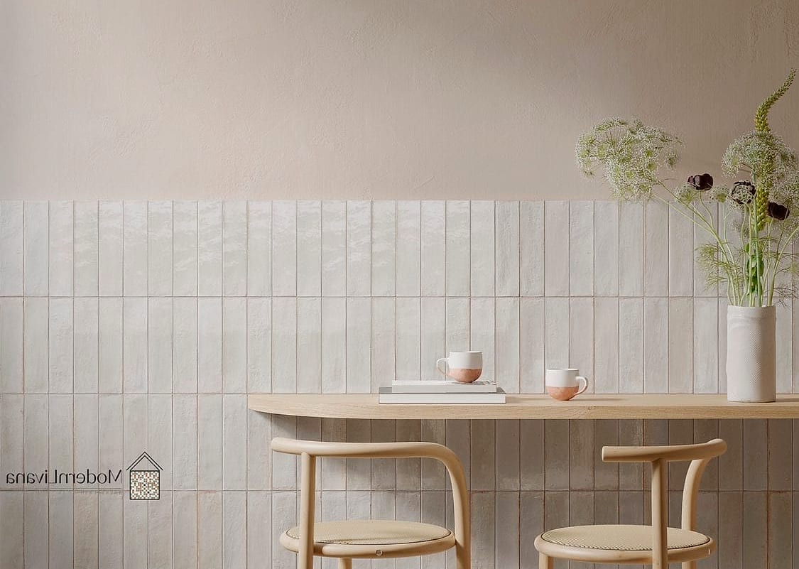 Stacked Vertical Subway Tile