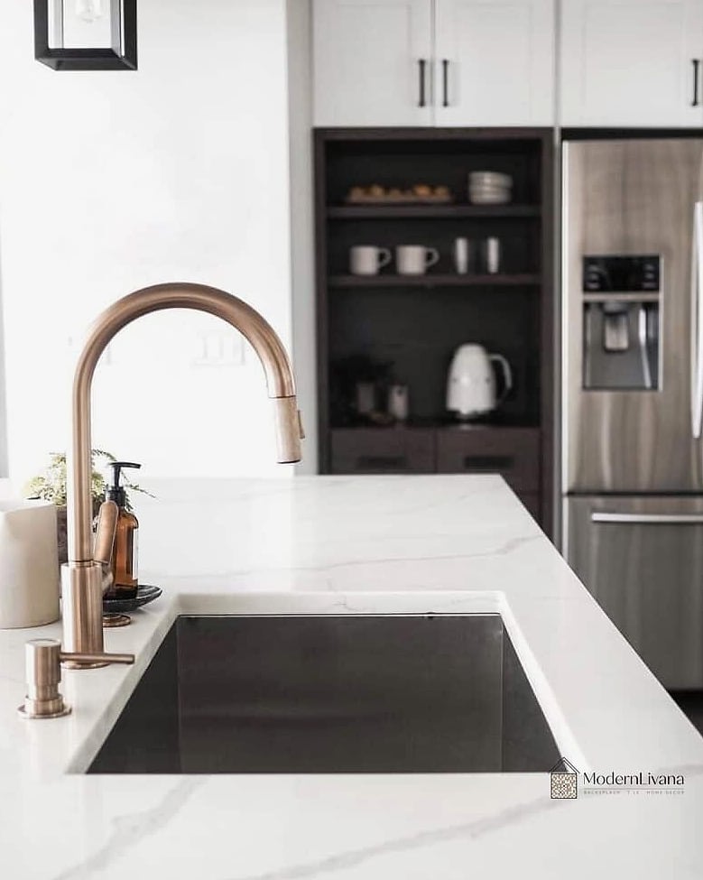 Stainless Steel With Brass Hardware