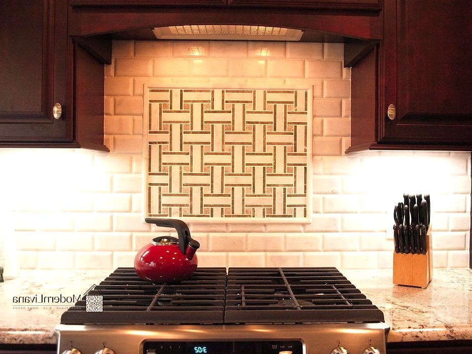 Subway Tile in a Basketweave Layout