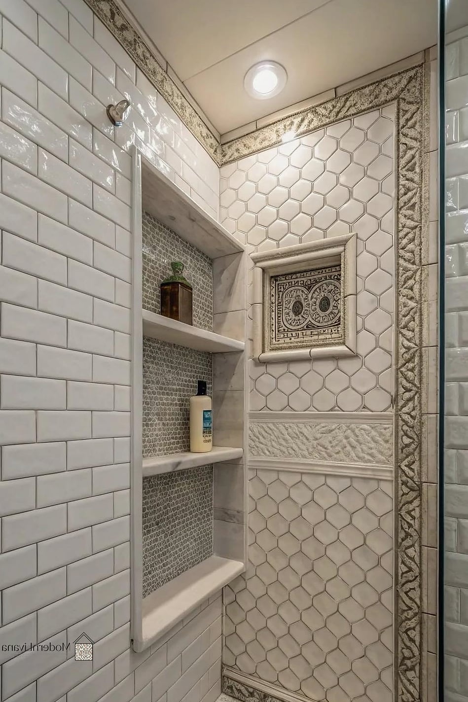 Subway Tile Accent Niche