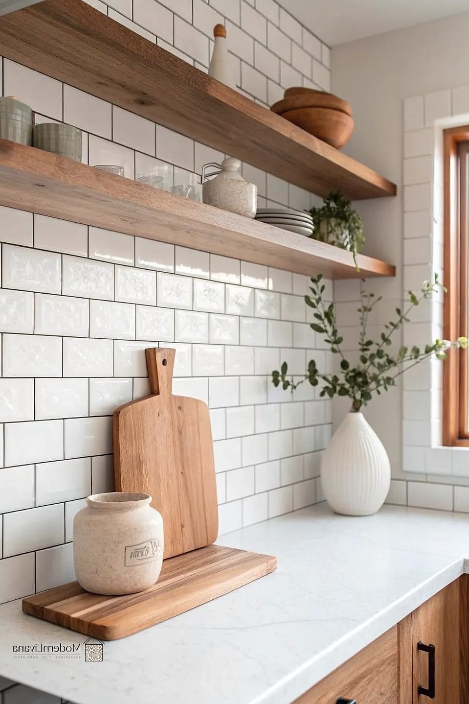 Subway Tile with Mixed Materials