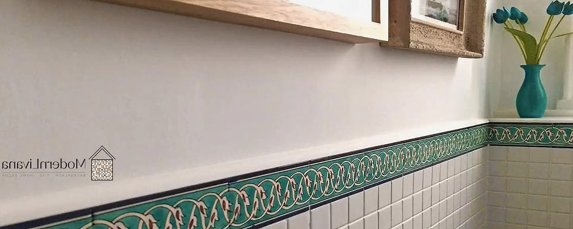 Subway Tile with Decorative Borders