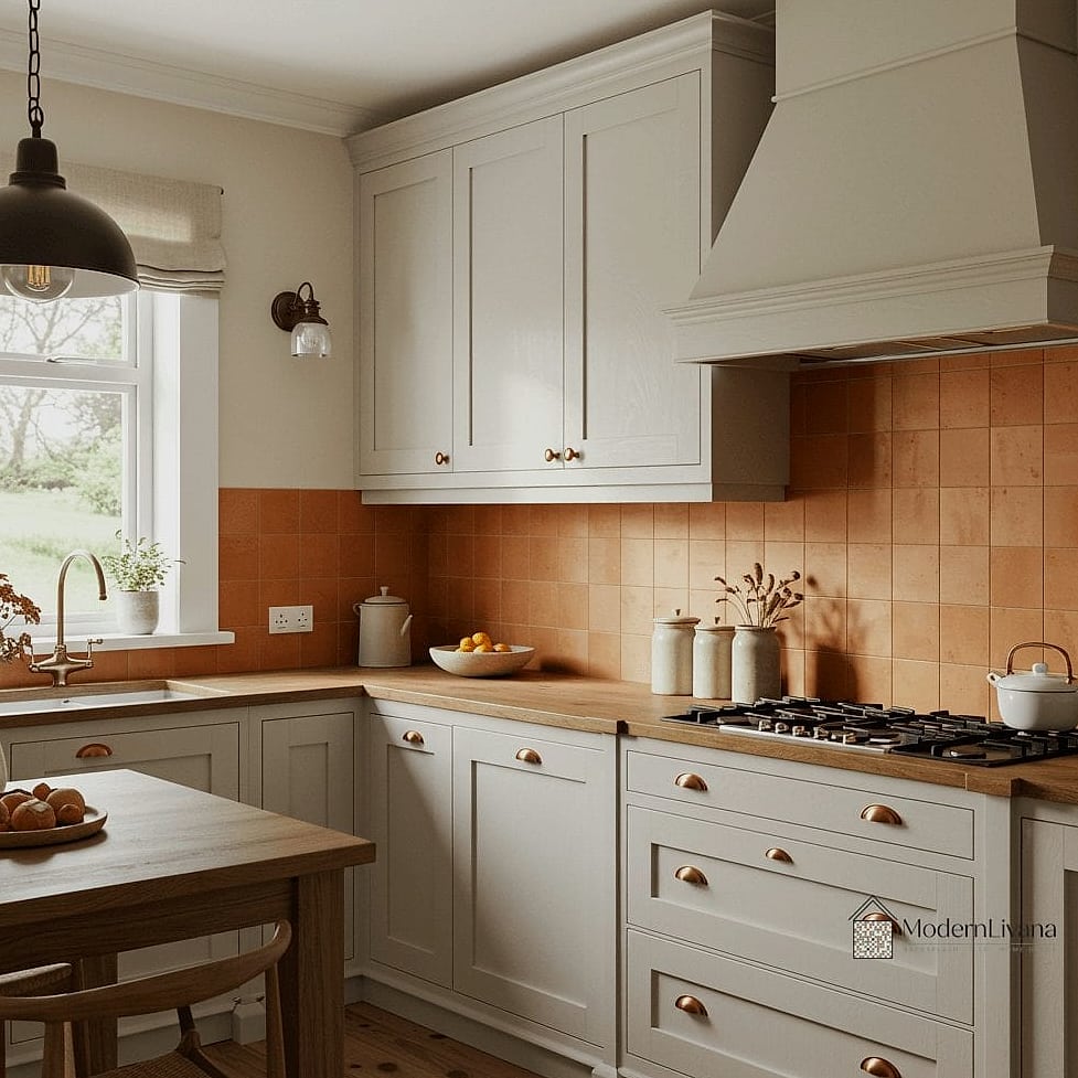 Terracotta Mosaic Tile Backsplash