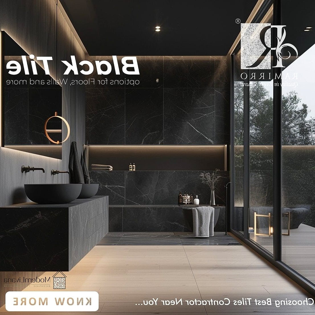 25 Black Tile Ideas to Show Your Contractor 14 Textured Black Tile Feature Wall