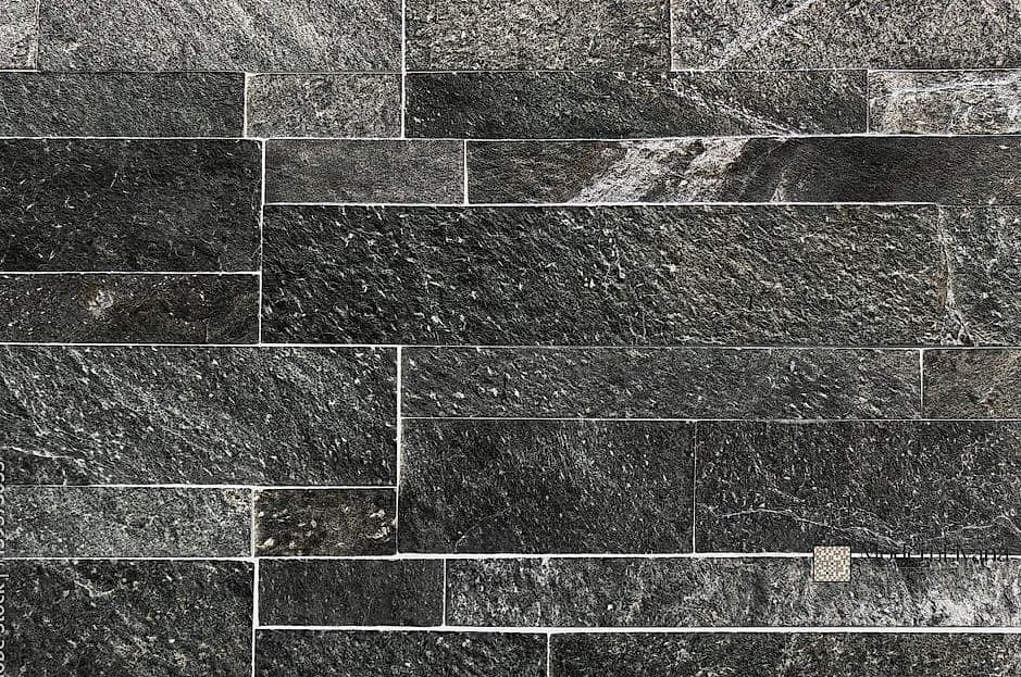 Textured Black Stone Tile