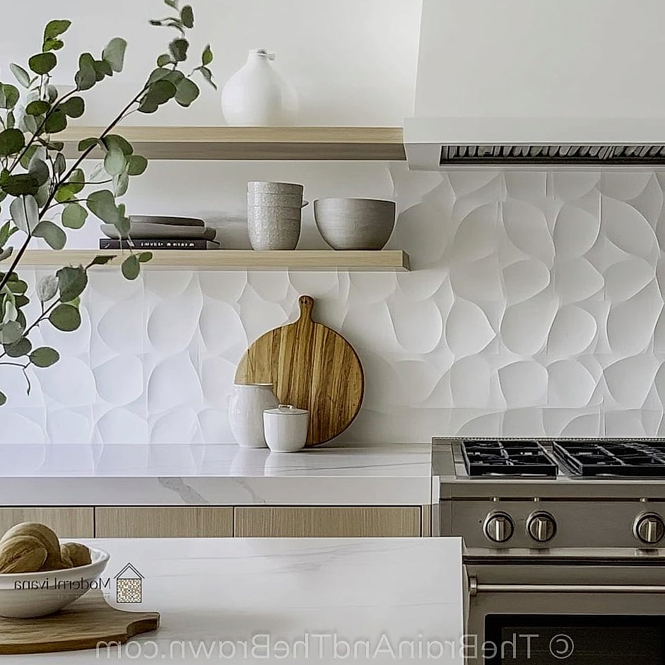 Textured White Tile
