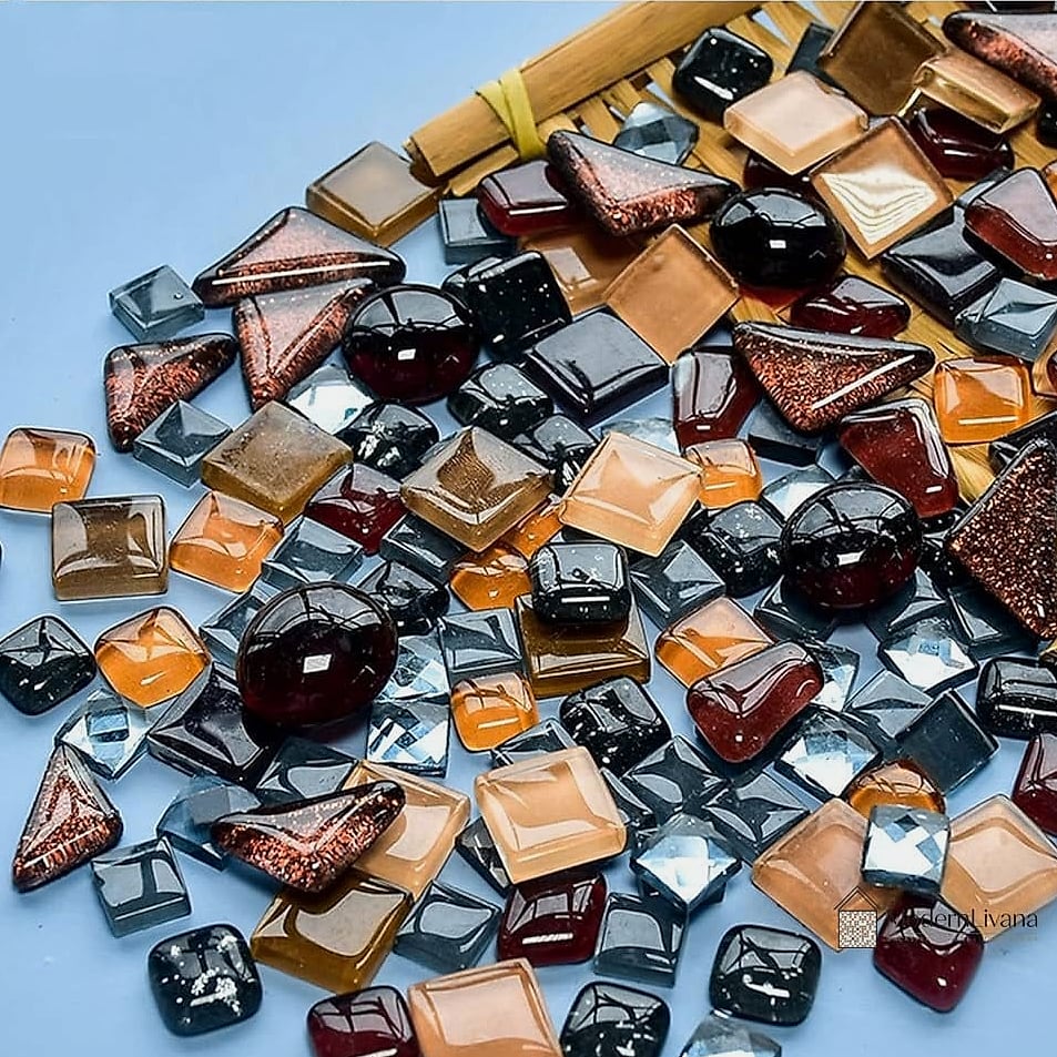 25 Modern Glass Tile Ideas That Look Expensive But Aren't 21 Tiny Glass Mosaic in a Shower Niche