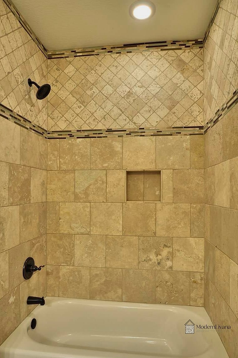 Travertine Around Bathtubs