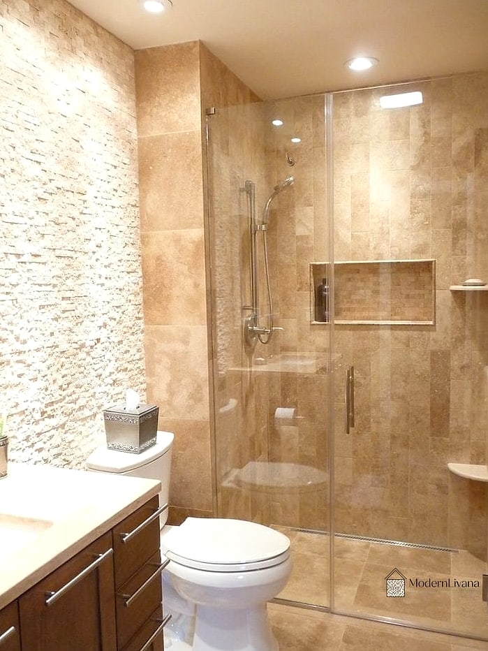 Travertine Tile in Small Bathrooms