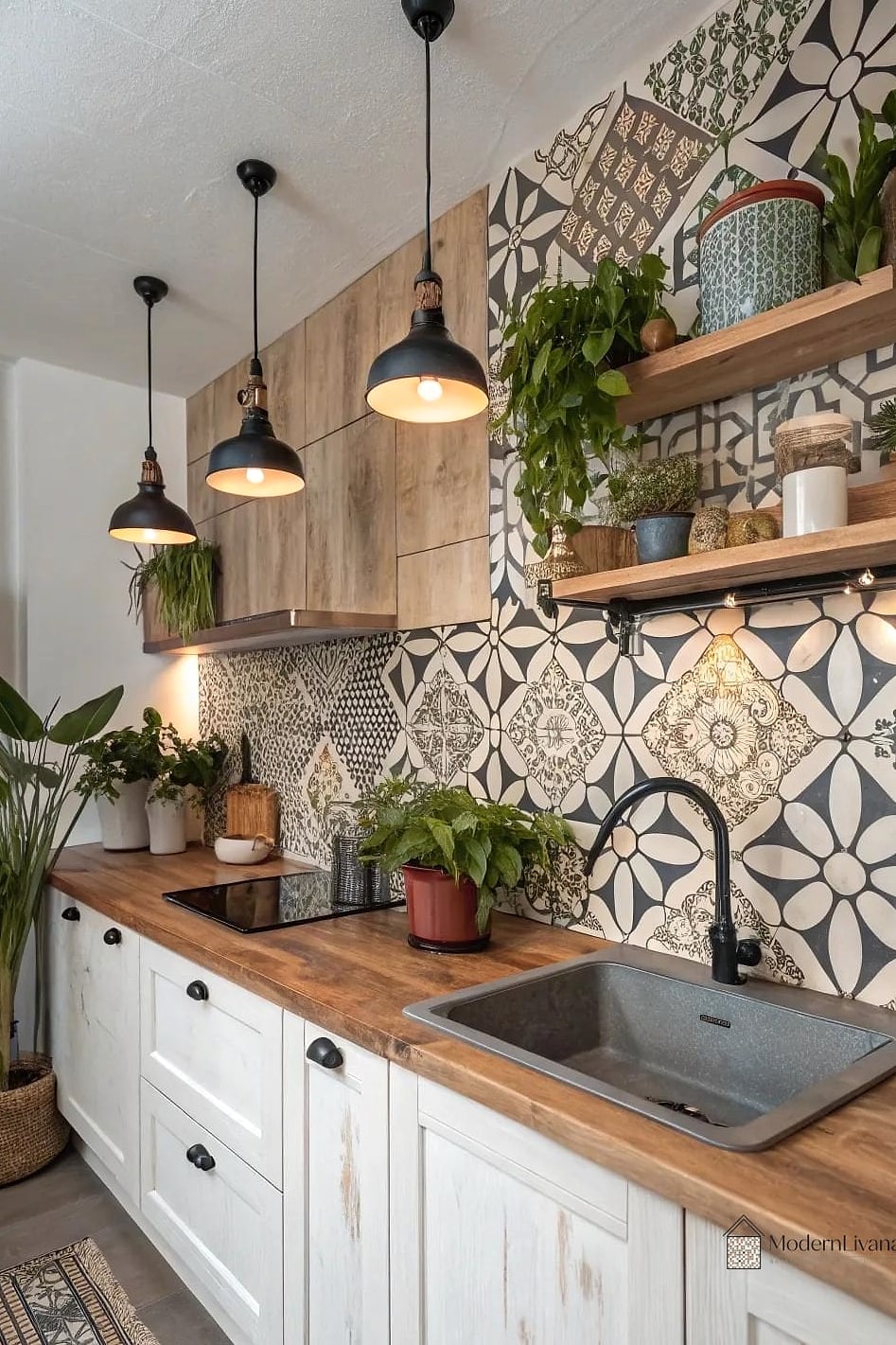 Try a Patterned Tile Floor