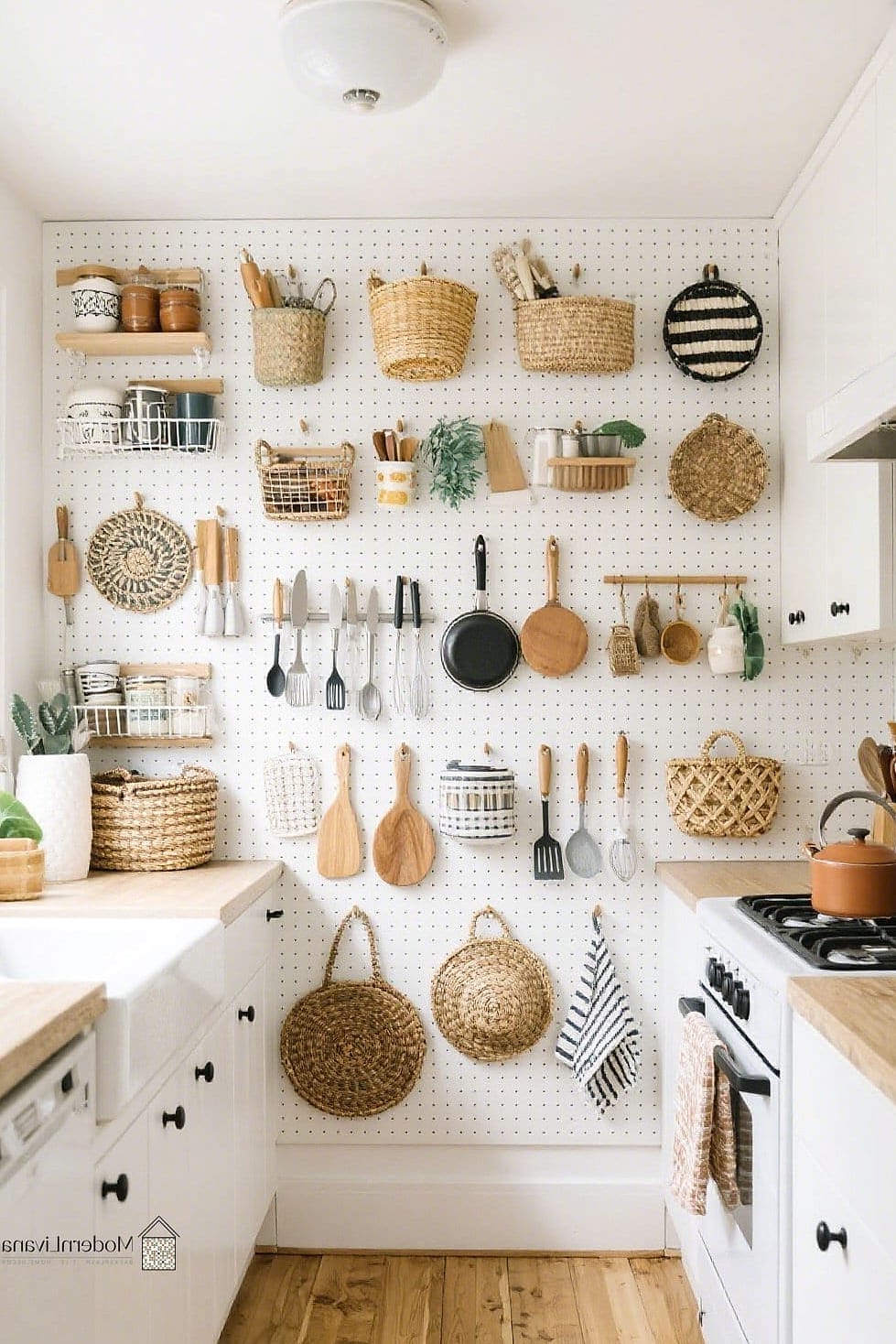 Use a Pegboard Wall