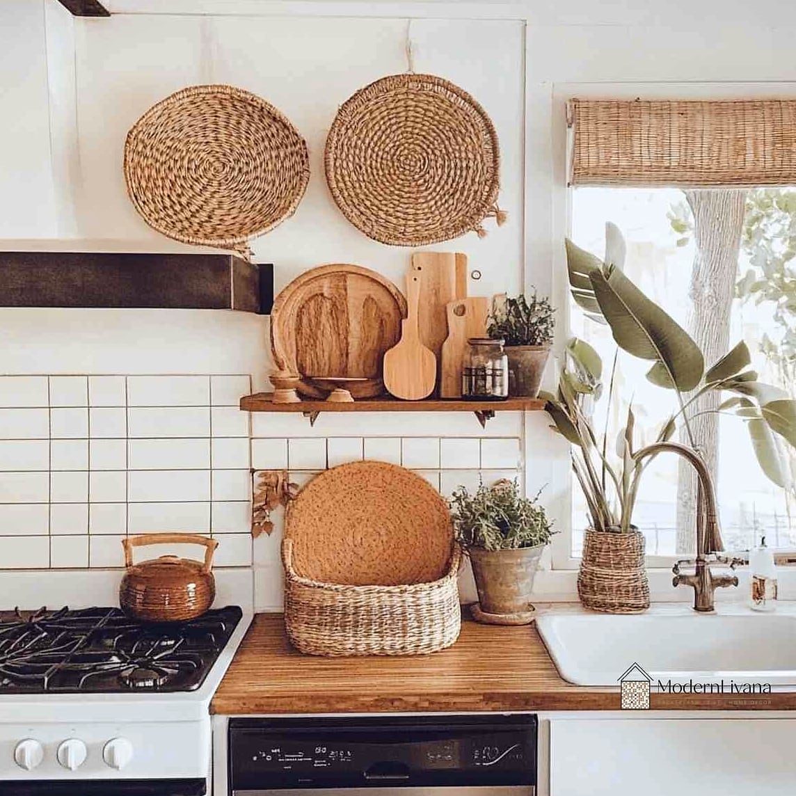 Use Woven Baskets for Beautiful Storage