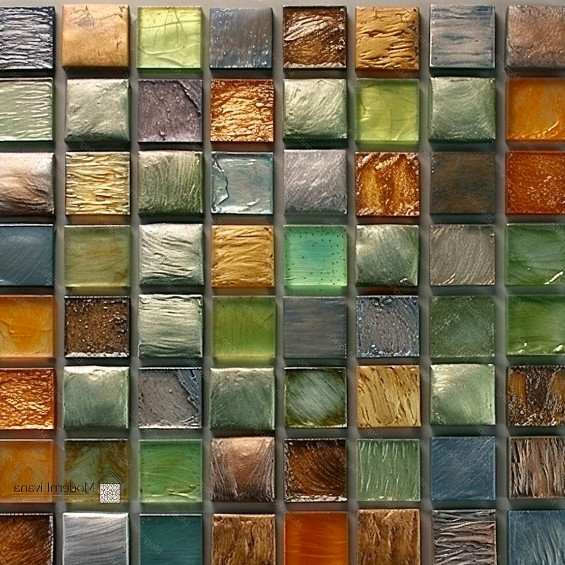 Vertical Mosaic Tile Installation