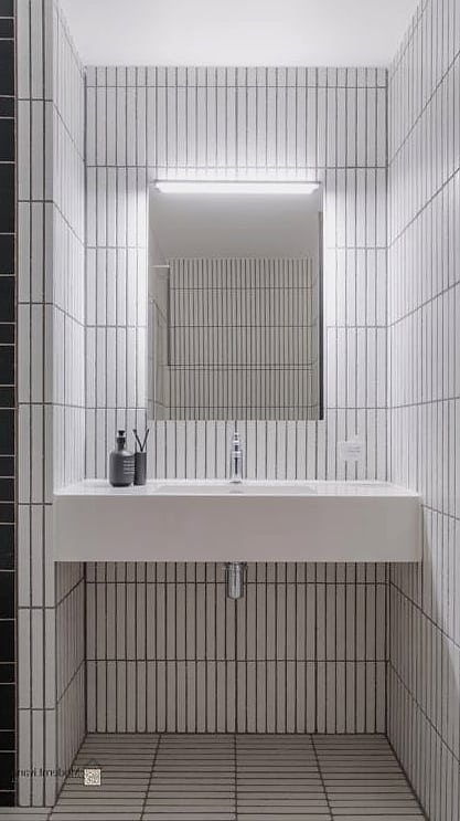 Vertical Stacked Tile for a Fresh Look