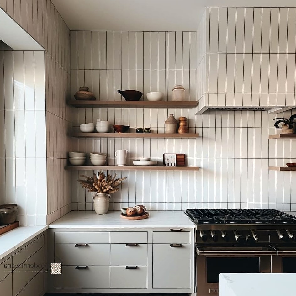 Vertical Subway Tile Installation