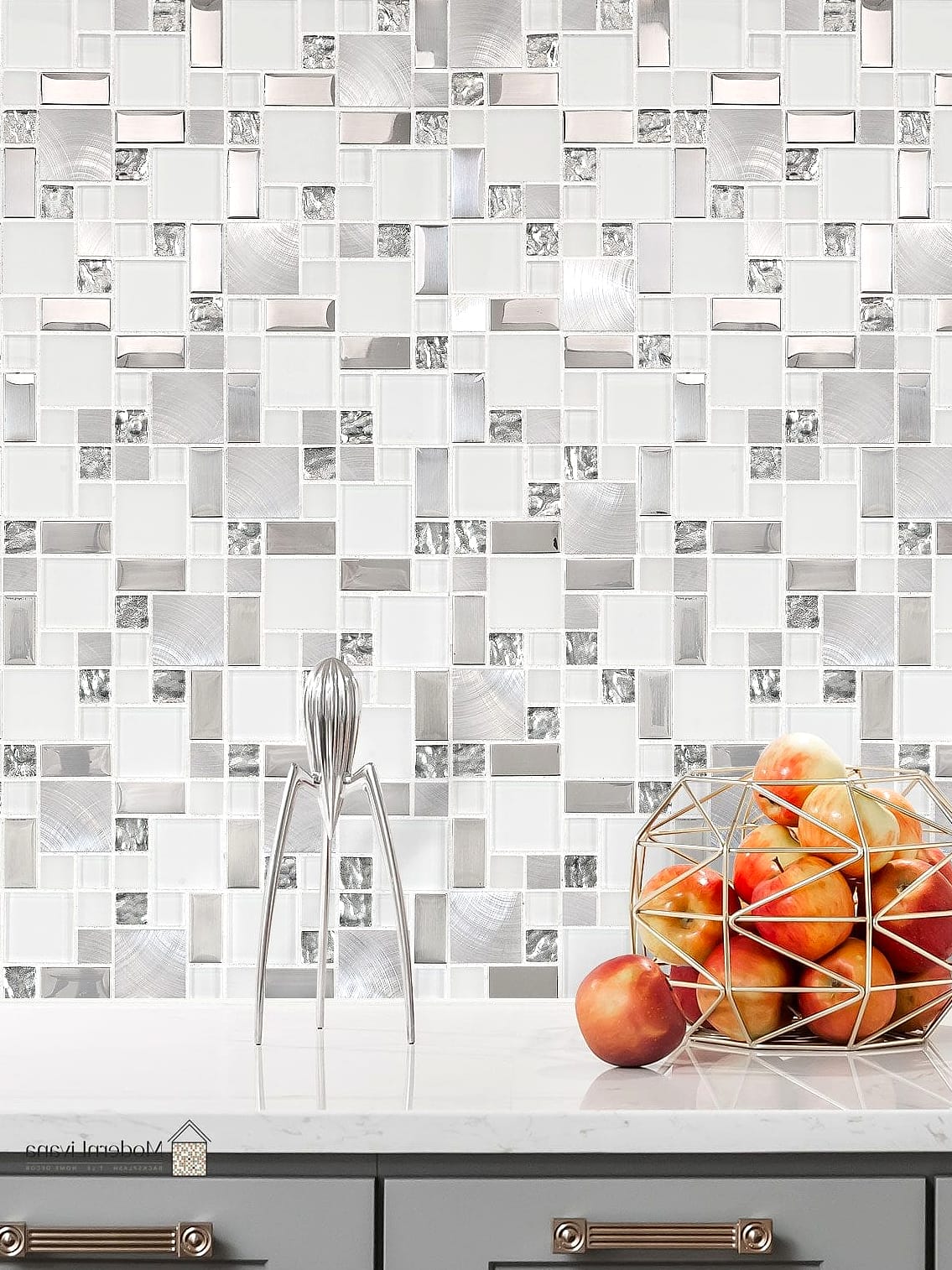 27 White Glass Metal Backsplash Ideas That Are Absolutely Worth It 11 Vertical White Glass Tile Installation