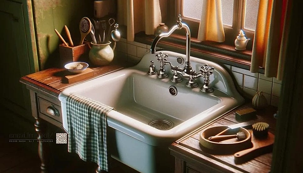 26 Kitchen Sink Ideas That Will Transform Your Space 22 Vintage-Inspired Cast Iron Sink