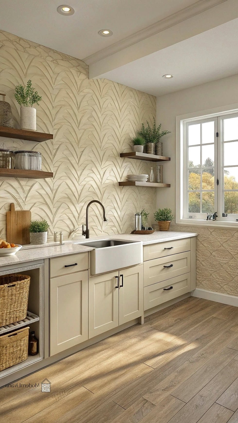 Warm Beige Ceramic Tile