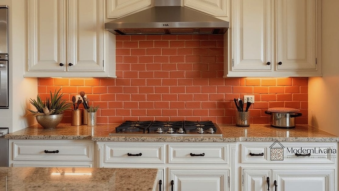 Warm Terracotta Zellige Accents