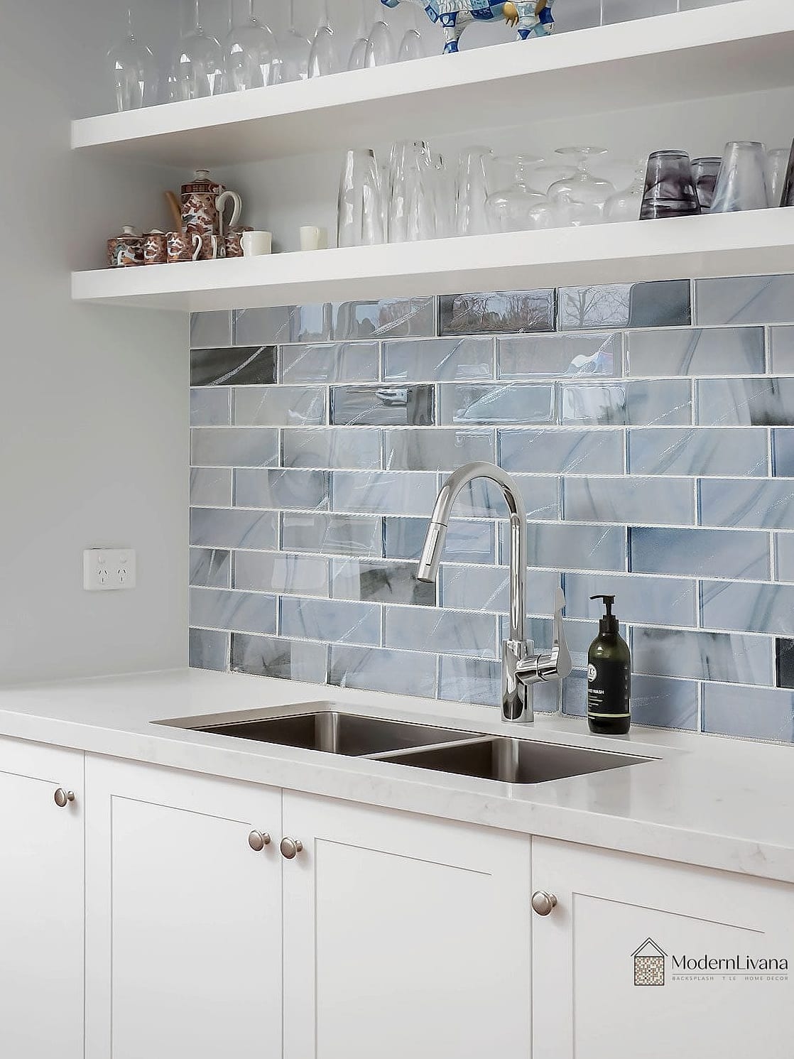 Watercolor-Inspired Ceramic Tile