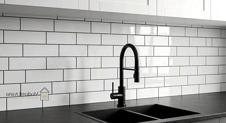 26 White Backsplash Ideas That Will Transform Your Space 16 White Backsplash with Black Grout Contrast